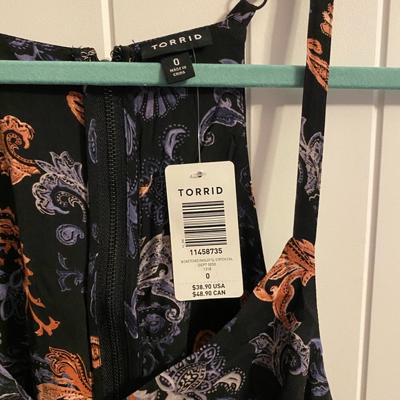 ❌SOLD❌ NWT! BLACK PAISLEY CHALLIS BABYDOLL CAMI - Picture 4 of 6